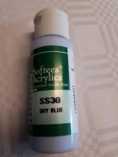 Acrylverf shy blue Acrylverf shy blue