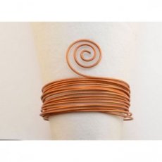 Alu wire 2 mm orange copper embossed Alu wire 2 mm orange copper embossed