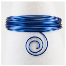 Alu wire koningsblauw 2 mm Alu wire koningsblauw 2 mm