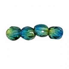 Glaskraal facet turquoise 4 mm Preciosa (CR234) Glaskraal facet turquoise 4 mm Preciosa (CR234)