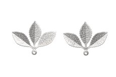 Hanger 3 blaadjes mat zilver (XA797)