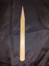 Houten spatel breed punt 20 cm