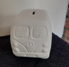 Keramiek VW bus spaarpot Keramiek VW bus spaarpot