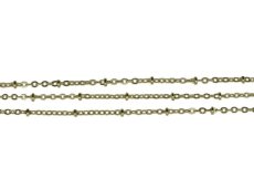 Ketting met bolletje 3 mm goud (XA23)