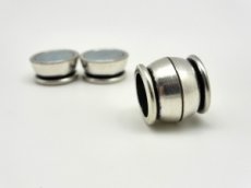 Magneetslot 10 mm  oud zilver (XA502)