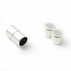Magnetische sluiting 10 mm zilver (CR271) Magnetische sluiting 10 mm zilver (CR271)