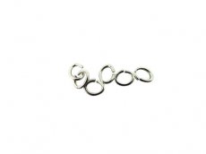 Ovalen O-ring zilver 4 mm (XA818) Ovalen O-ring zilver 4 mm (XA818)