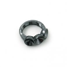 Ring op rek antraciet voor steen 4mm mm