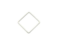 Schakel 22 mm vierkant zilver (XA800) Schakel 22 mm vierkant zilver (XA800)