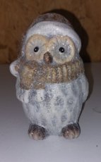 Stenen uil met glitters Stenen uil met glitters