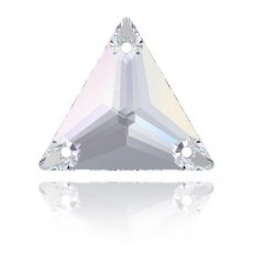 Swarovski driehoek met 3 gaatjes crystal AB (CR166