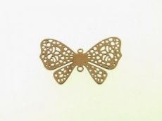 Tussenstuk vlinder chocolade goud (XA104)